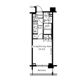 東京都港区芝１丁目 賃貸マンション 1K