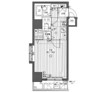 東京都港区麻布十番２丁目 賃貸マンション 1K