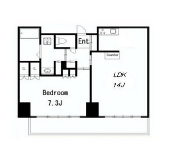 東京都港区海岸１丁目 賃貸マンション 1LDK