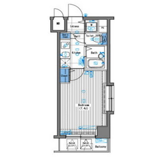 東京都港区芝５丁目 賃貸マンション 1K