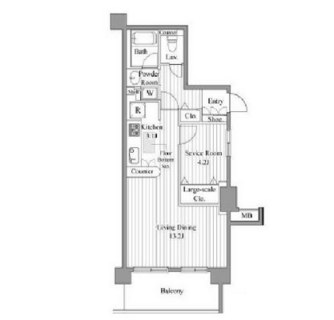 東京都港区港南２丁目 賃貸マンション 1LDK