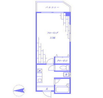 東京都港区芝３丁目 賃貸マンション 1K