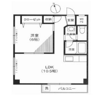 東京都港区高輪１丁目 賃貸マンション 1LDK