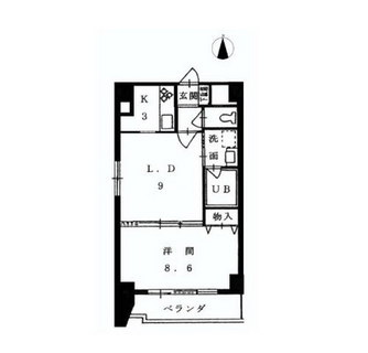 東京都港区南麻布２丁目 賃貸マンション 1LK