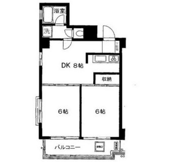 東京都港区麻布十番３丁目 賃貸マンション 2DK