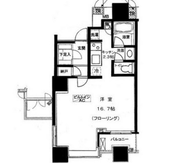 東京都港区台場２丁目 賃貸マンション 1SK