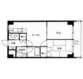 東京都港区芝浦２丁目 賃貸マンション 2DK