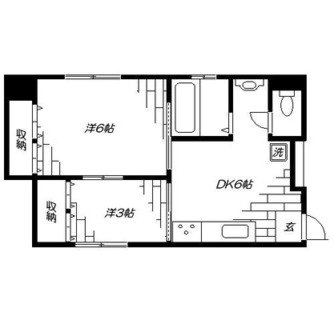 東京都港区芝２丁目 賃貸マンション 2DK