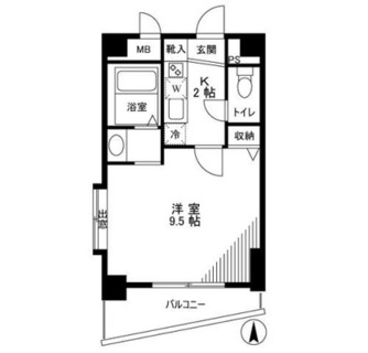 東京都港区麻布台２丁目 賃貸マンション 1K