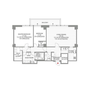 東京都港区六本木６丁目 賃貸マンション 2LDK