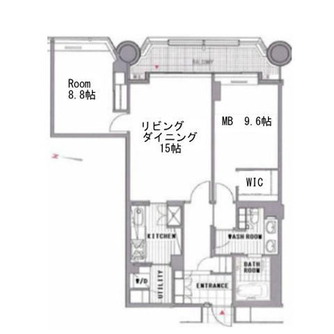 東京都港区赤坂２丁目 賃貸マンション 2LDK