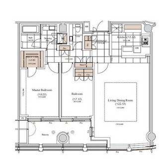 東京都港区虎ノ門１丁目 賃貸マンション 2LDK