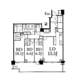 東京都港区西麻布３丁目 賃貸マンション 3LDK