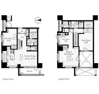 東京都港区麻布十番２丁目 賃貸マンション 3LDK