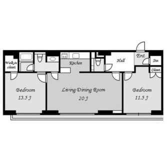 東京都港区麻布十番２丁目 賃貸マンション 2LDK