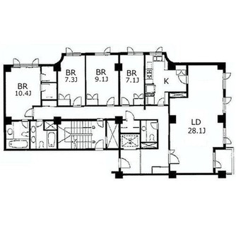 東京都港区六本木５丁目 賃貸マンション 4LDK以上