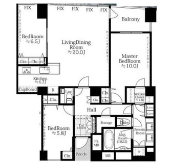 東京都港区港南２丁目 賃貸マンション 3LDK