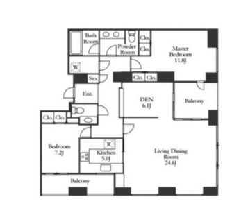 東京都港区虎ノ門４丁目 賃貸マンション 2LDK