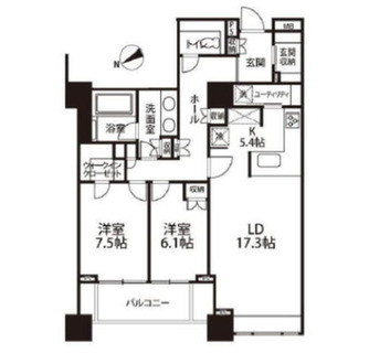 東京都港区麻布台２丁目 賃貸マンション 2LDK