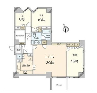 東京都港区高輪４丁目 賃貸マンション 3LDK