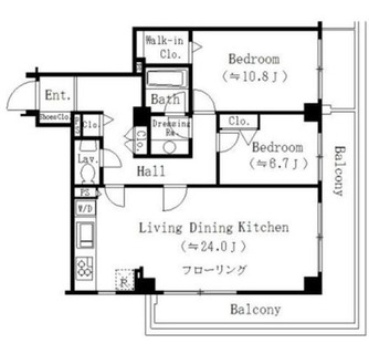 東京都港区赤坂８丁目 賃貸マンション 2LDK