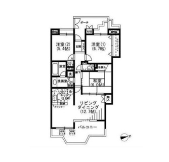 東京都港区高輪２丁目 賃貸マンション 3LDK