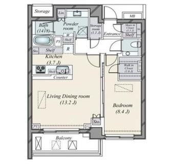 東京都港区西麻布３丁目 賃貸マンション 1LDK