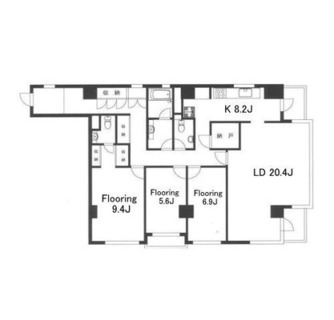 東京都港区麻布十番３丁目 賃貸マンション 3SLDK