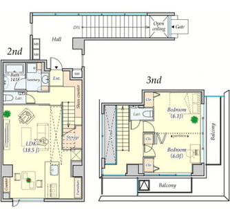 東京都港区西麻布１丁目 賃貸マンション 2LDK