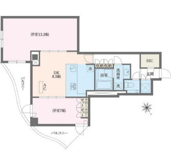 東京都港区麻布十番１丁目 賃貸マンション 2DK