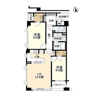 東京都港区六本木５丁目 賃貸マンション 2LDK