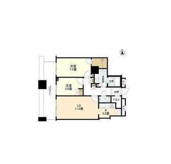 東京都港区芝１丁目 賃貸マンション 2LDK