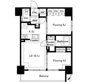 東京都港区東麻布１丁目 賃貸マンション 2LDK